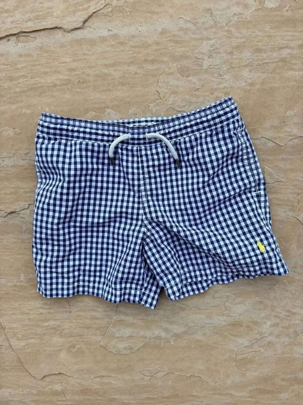 POLO RALPH LAUREN Blue Multi Swim Trunks Boys Size 6